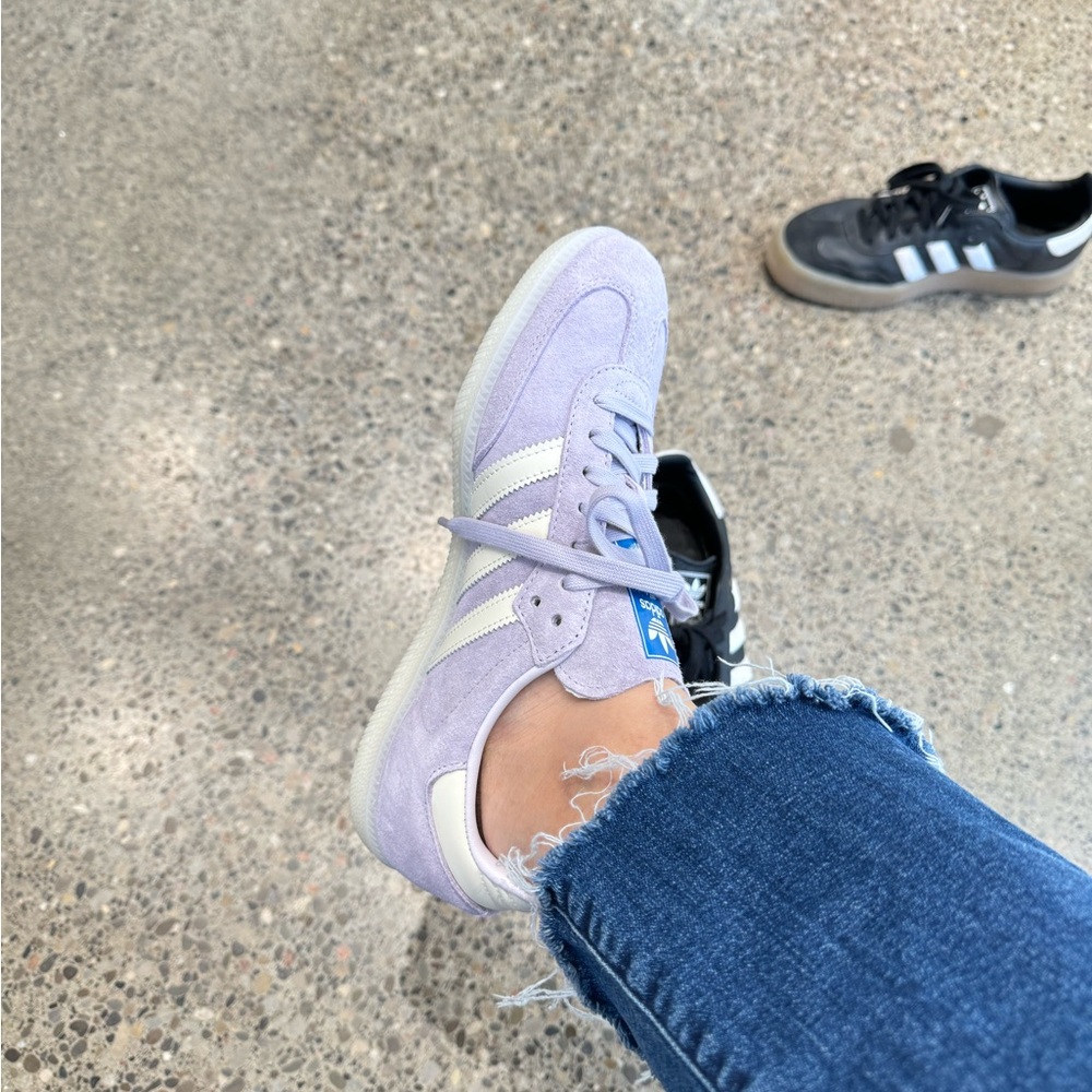 Adidas Samba OG - purple lilac and chalk